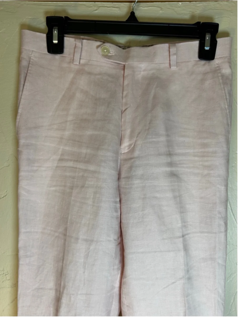 LAUREN Ralph Lauren Young Men’s Pink Linen Trousers Size 18R X 29W